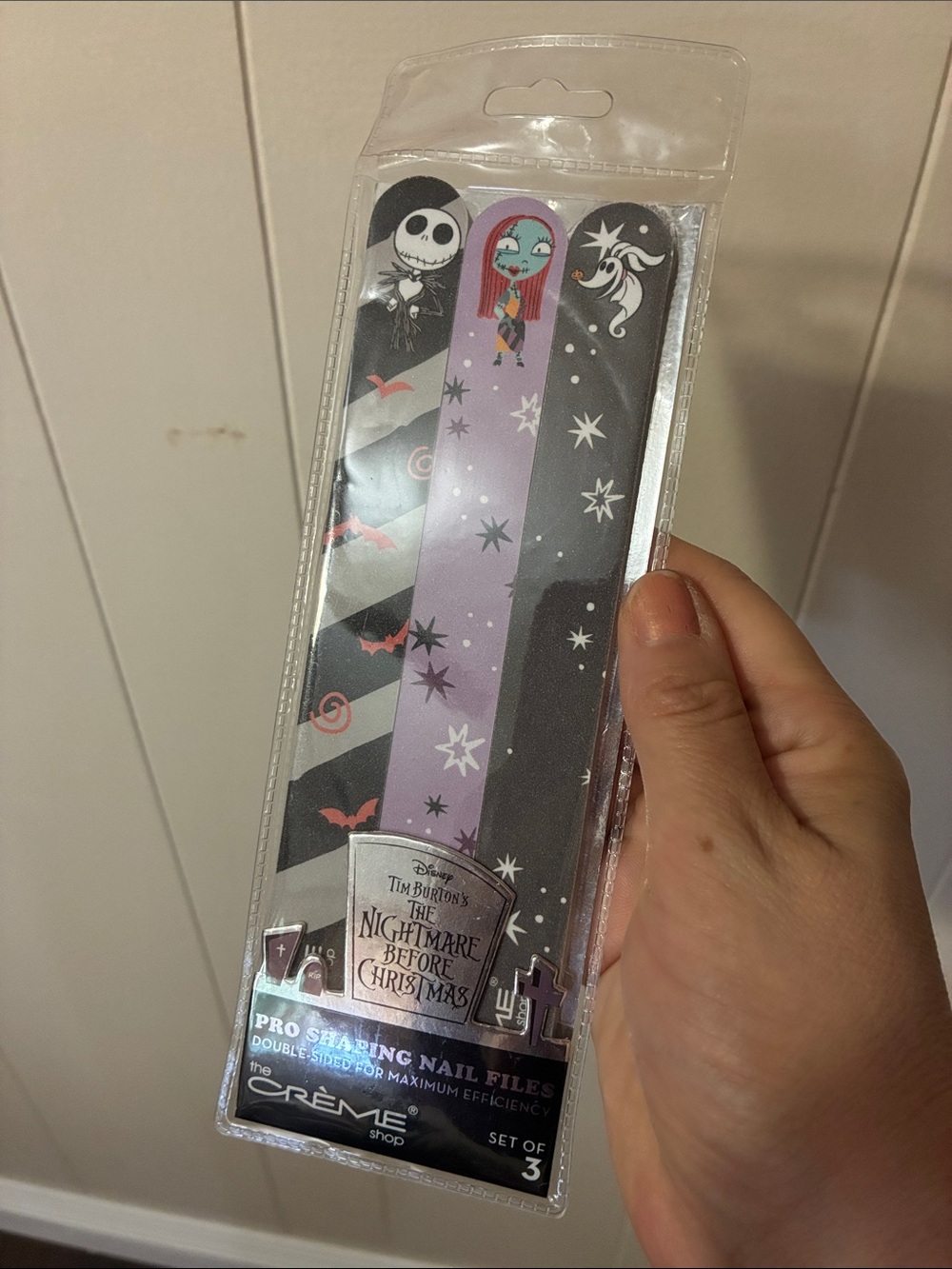 Disney The Nightmare Before Christmas Nail File Set – Purple & Black Trio